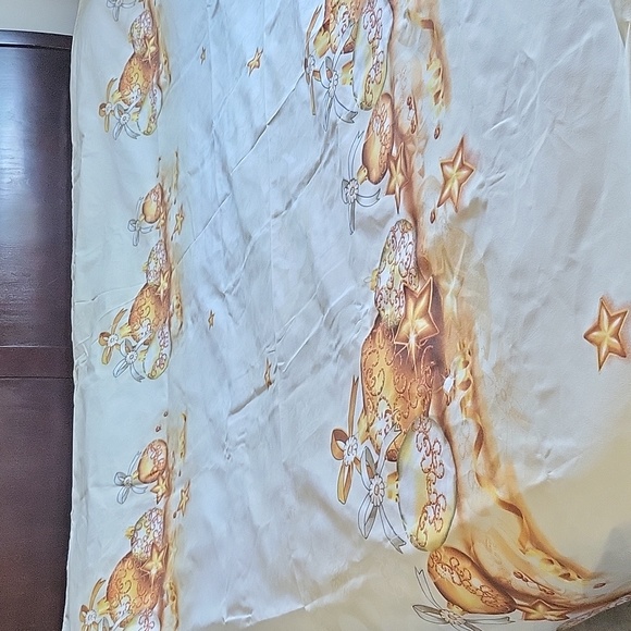 Gold Christmas ornaments one bed cover - Picture 12 of 14